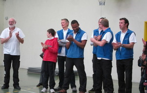 Une bonne partie de l'équipe des bénévoles d'Eragny: Rémy, Thibaut, Michel, Jean-Luc, Thibaut, Thierry, Benoit.